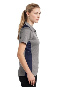 LST665 - Sport-Tek Ladies Heather Colorblock Contender Polo
