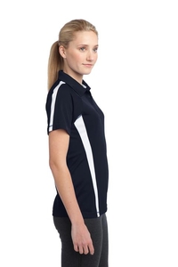 LST685 - Sport-Tek Ladies PosiCharge Micro-Mesh Colorblock Polo