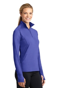 LST850 - Sport-Tek Ladies Sport-Wick Stretch 1/2-Zip Pullover