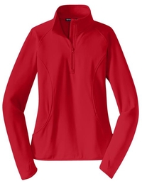 LST850 - Sport-Tek Ladies Sport-Wick Stretch 1/2-Zip Pullover