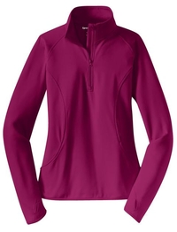 LST850 - Sport-Tek Ladies Sport-Wick Stretch 1/2-Zip Pullover
