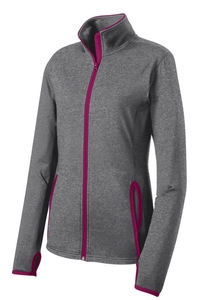 LST853 - Sport-Tek Ladies Sport-Wick Stretch Contrast Full-Zip Jacket. LST853