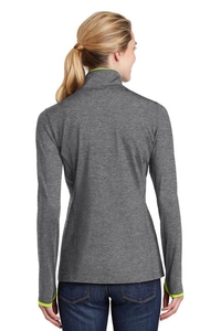 LST853 - Sport-Tek Ladies Sport-Wick Stretch Contrast Full-Zip Jacket. LST853