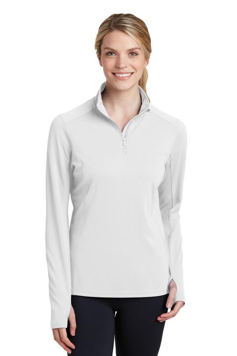 LST860 - Sport-Tek Ladies Sport-Wick Textured 1/4-Zip Pullover. LST860