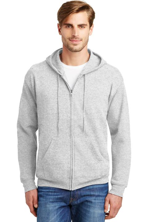 P180 - Hanes - EcoSmart Full-Zip Hooded Sweatshirt