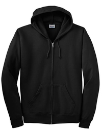 P180 - Hanes - EcoSmart Full-Zip Hooded Sweatshirt