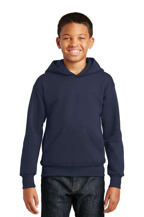 P470 - Hanes - Youth EcoSmart Pullover Hooded Sweatshirt. P470