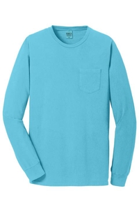 PC099LSP - Port & Company Pigment Dyed Long Sleeve Pocket Tee