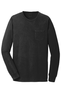 PC099LSP - Port & Company Pigment Dyed Long Sleeve Pocket Tee