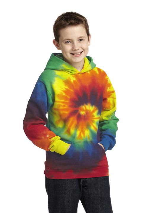 PC146Y - Port & Company Youth Tie-Dye Pullover Hooded Sweatshirt