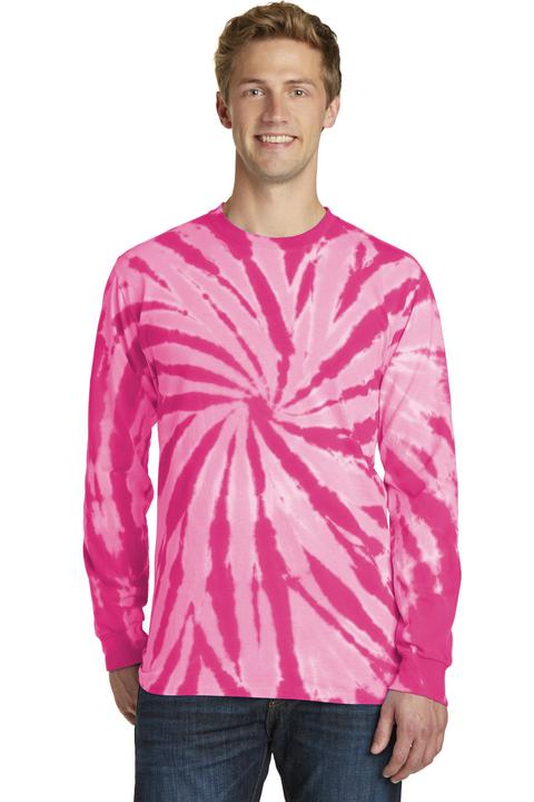 PC147LS - Port & Company Tie-Dye Long Sleeve Tee.  PC147LS