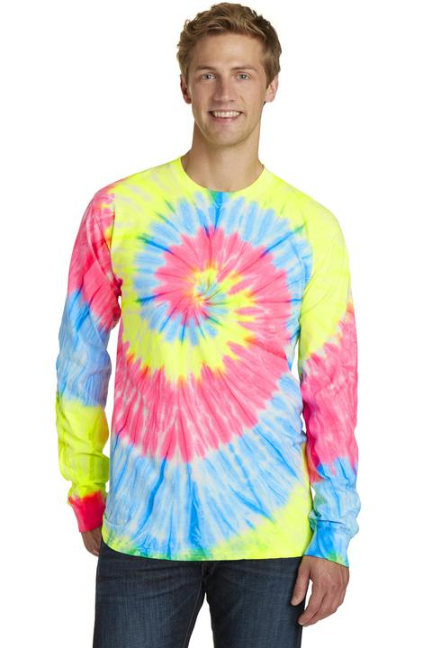 PC147LS - Port & Company Tie-Dye Long Sleeve Tee.  PC147LS