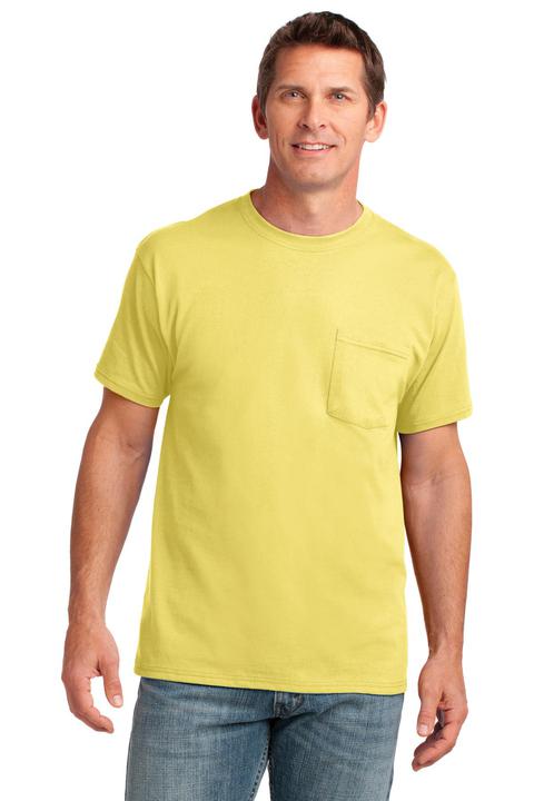 PC54P - Port & Company Core Cotton Pocket Tee