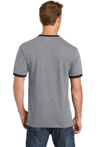 PC54R - Port & Company Core Cotton Ringer Tee.  PC54R