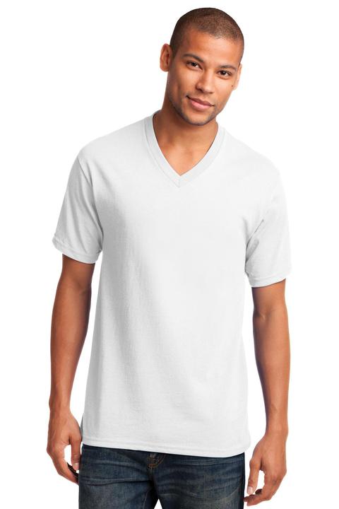 PC54V - Port & Company Core Cotton V-Neck Tee