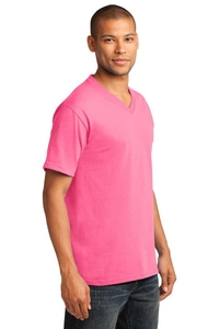 PC54V - Port & Company Core Cotton V-Neck Tee