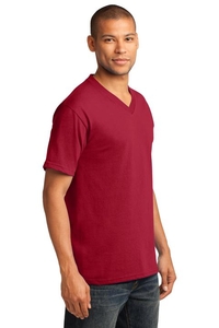 PC54V - Port & Company Core Cotton V-Neck Tee