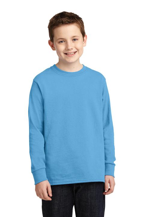 PC54YLS - Port & Company Youth Long Sleeve Core Cotton Tee