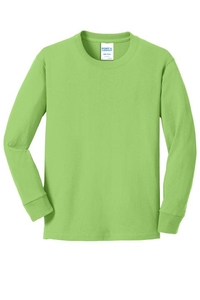 PC54YLS - Port & Company Youth Long Sleeve Core Cotton Tee