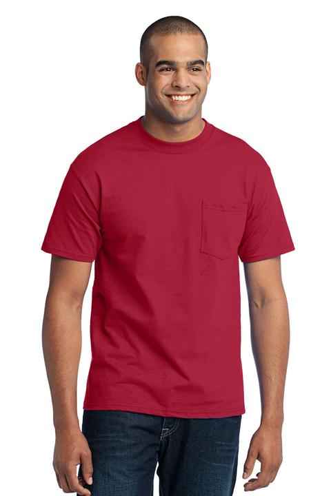 PC55PT - Port & Company Tall Core Blend Pocket Tee