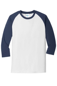 PC55RS - Port & Company Core Blend 3/4-Sleeve Raglan Tee