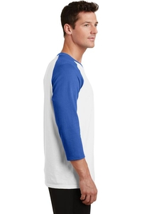 PC55RS - Port & Company Core Blend 3/4-Sleeve Raglan Tee