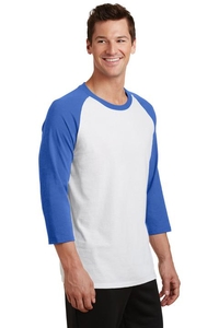 PC55RS - Port & Company Core Blend 3/4-Sleeve Raglan Tee