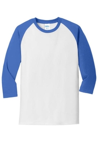 PC55RS - Port & Company Core Blend 3/4-Sleeve Raglan Tee