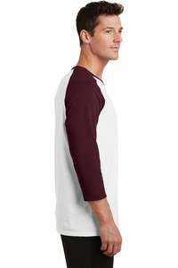PC55RS - Port & Company Core Blend 3/4-Sleeve Raglan Tee