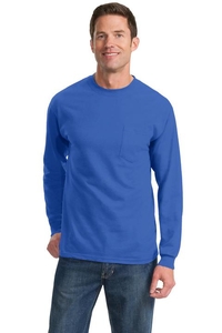 PC61LSP - Port & Company - Long Sleeve Essential Pocket Tee.  PC61LSP