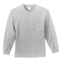 PC61LSP - Port & Company - Long Sleeve Essential Pocket Tee.  PC61LSP