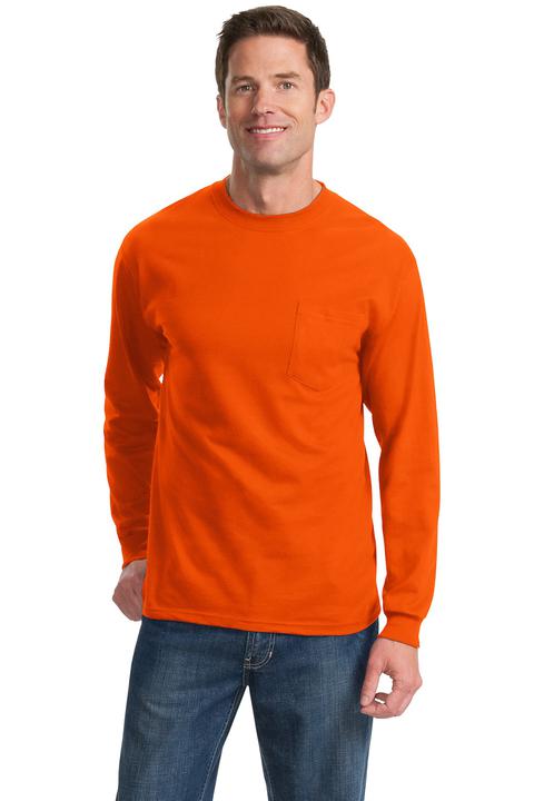 PC61LSPT - Port & Company Tall Long Sleeve Essential Pocket Tee