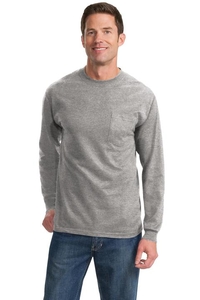 PC61LSPT - Port & Company Tall Long Sleeve Essential Pocket Tee