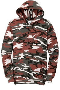 PC78HC - Port & Company Core Fleece Camo Pullover Hooded Sweatshirt