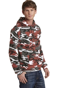 PC78HC - Port & Company Core Fleece Camo Pullover Hooded Sweatshirt