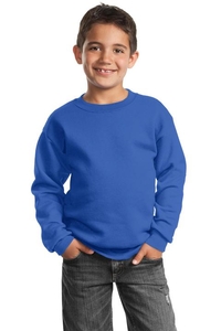 PC90Y - Port & Company - Youth Core Fleece Crewneck Sweatshirt.  PC90Y