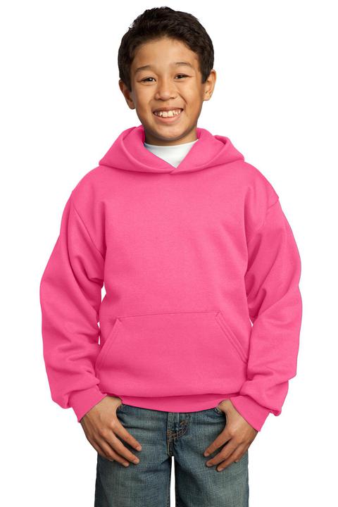 PC90YH - Port & Company - Youth Core Fleece Pullover Hooded Sweatshirt.  PC90YH