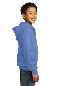 PC90YZH - Port & Company - Youth Core Fleece Full-Zip Hooded Sweatshirt.  PC90YZH