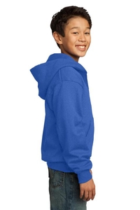 PC90YZH - Port & Company - Youth Core Fleece Full-Zip Hooded Sweatshirt.  PC90YZH