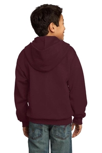 PC90YZH - Port & Company - Youth Core Fleece Full-Zip Hooded Sweatshirt. PC90YZH