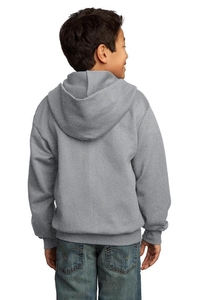 PC90YZH - Port & Company - Youth Core Fleece Full-Zip Hooded Sweatshirt. PC90YZH