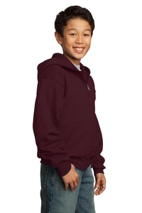 PC90YZH - Port & Company - Youth Core Fleece Full-Zip Hooded Sweatshirt. PC90YZH