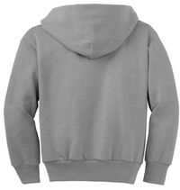 PC90YZH - Port & Company - Youth Core Fleece Full-Zip Hooded Sweatshirt. PC90YZH