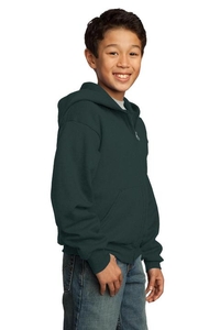 PC90YZH - Port & Company - Youth Core Fleece Full-Zip Hooded Sweatshirt. PC90YZH