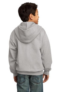 PC90YZH - Port & Company - Youth Core Fleece Full-Zip Hooded Sweatshirt.  PC90YZH