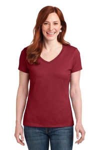 S04V - Hanes Ladies Nano-T Cotton V-Neck T-Shirt