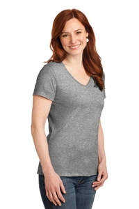 S04V - Hanes Ladies Nano-T Cotton V-Neck T-Shirt