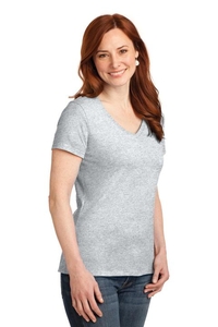 S04V - Hanes Ladies Nano-T Cotton V-Neck T-Shirt