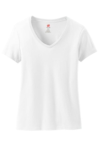 S04V - Hanes Ladies Nano-T Cotton V-Neck T-Shirt