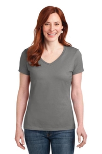S04V - Hanes Ladies Nano-T Cotton V-Neck T-Shirt